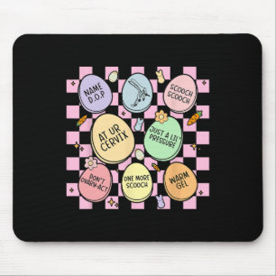 Obstetrician Eggs Bunny Gynecologist Obgyn Nurse E Mouse Pad