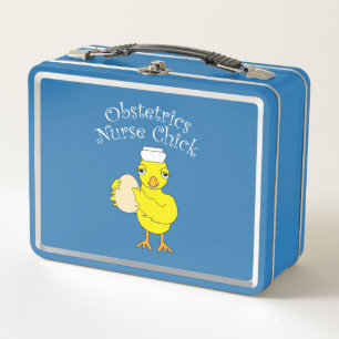 Obstetrics Nurse Chick T-Shirt Metal Lunch Box