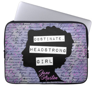 Obstinate Headstrong Girl Pride & Prejudice  Laptop Sleeve