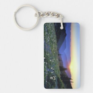 Obstruciton Point Sunset, Olympic NP, WA, USA Keychain