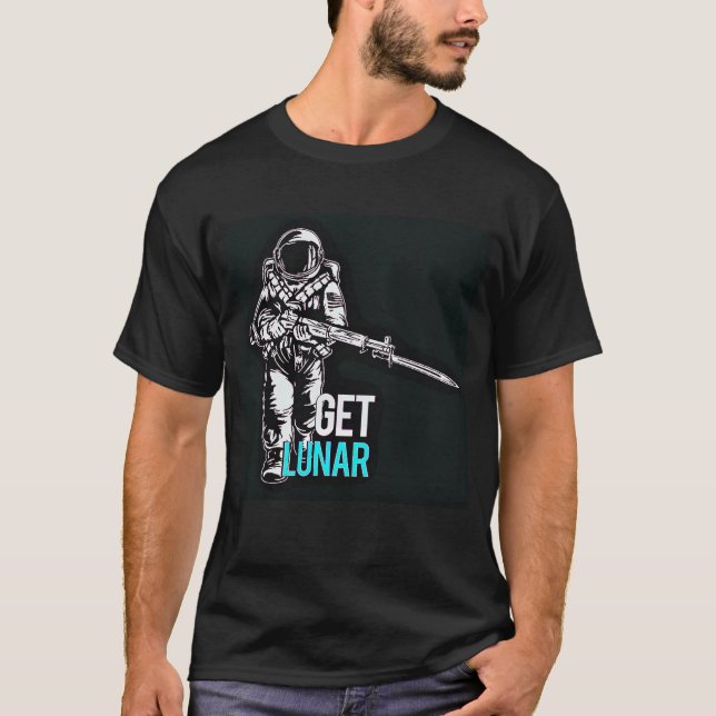 Obtenez à l'espace lunaire le T-shirt marin de M1 (Devant)
