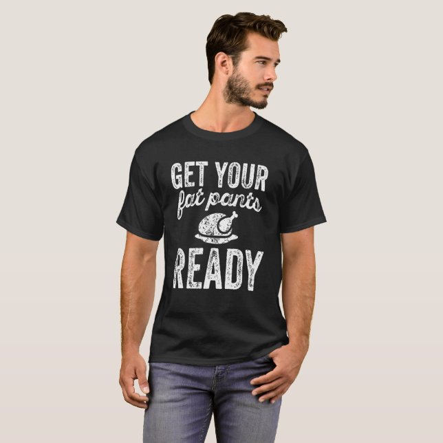 Obtenez à votre gros pantalon le T-shirt prêt (Devant entier)