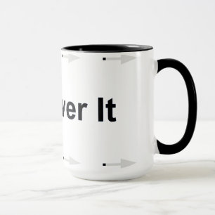 Obtenez au-dessus de lui la tasse de café de 18