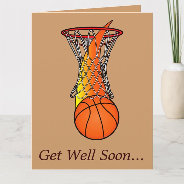 Obtenez bien de la grande carte d'équipe de basket (Devant)