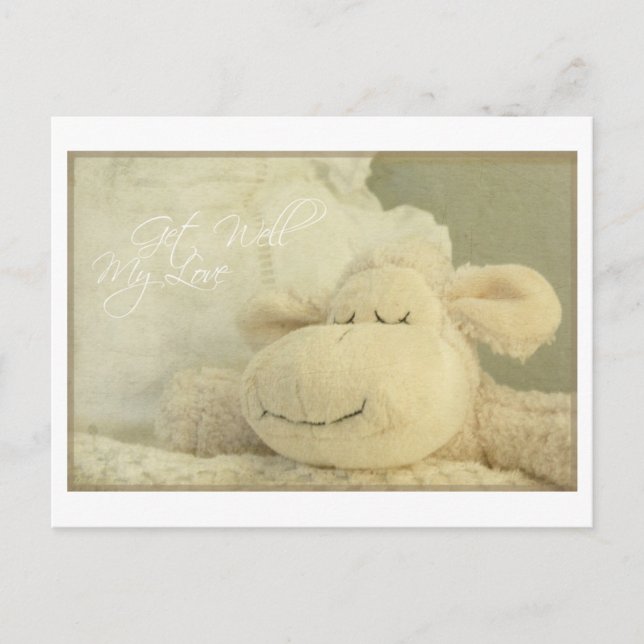 Obtenez bien mon amour mouton dormir mal - carte d (Devant)