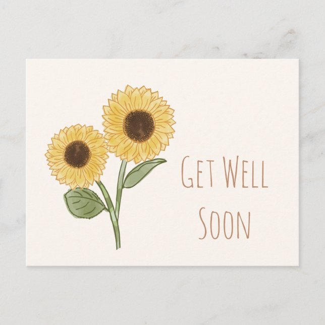 Obtenez bientôt la carte postale de tournesol mini (Devant)