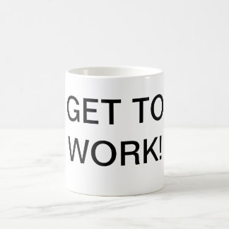 Obtenez de travailler la tasse de café
