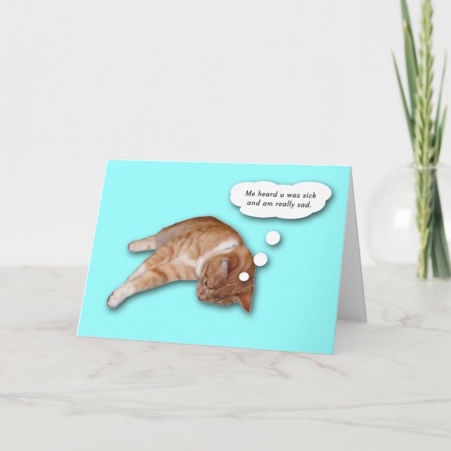 Obtenez la carte bonne de chat (Devant)