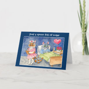 Obtenez la carte de bien avec les chats mignons