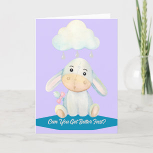 Obtenez la carte de bien pour enfant avec lapin