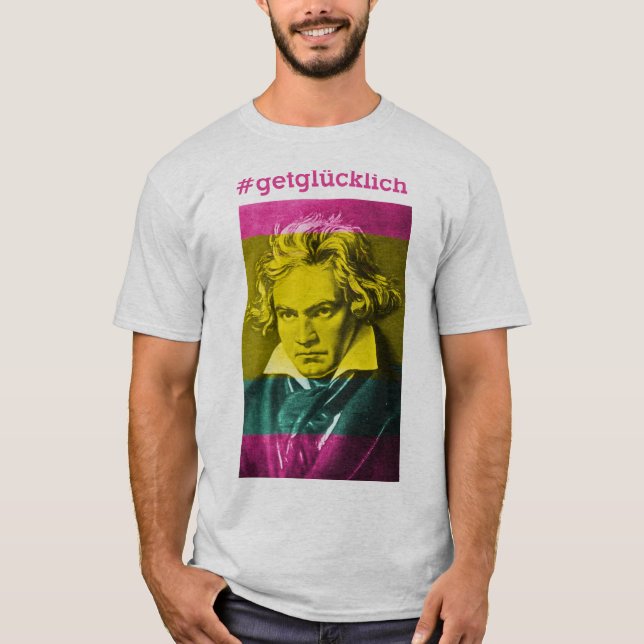 Obtenez le T-shirt de Glücklich (Devant)