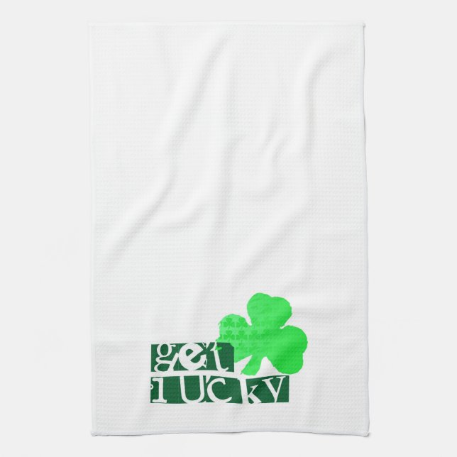 Obtenez Lucky St Patrick's Day Serviettes de cuisi (Vertical)