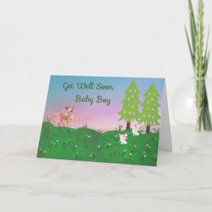 Obtenez une carte de bien pour un bébé avec des an