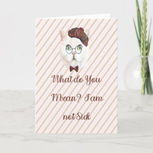 Obtenez une carte pour Chat qui pense qu'il n'est 