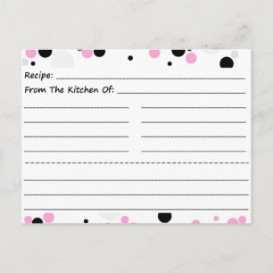 Obtenir des cartes de recette vierges
