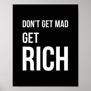 Obtenir des citations riches Poster Inspiré Noir