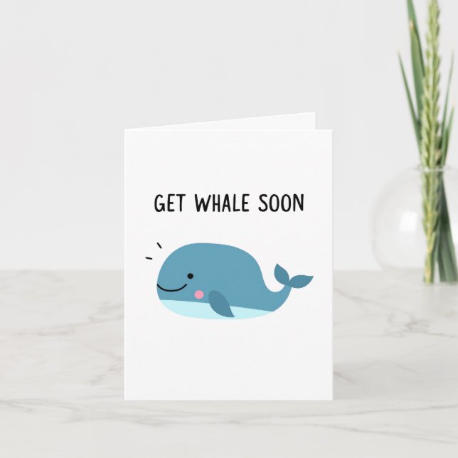 Obtenir Whale Bientôt Baleine Carte Pun (Devant)