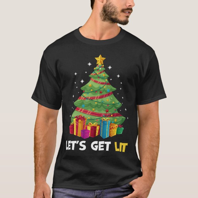 Obtenons à Lit le T-shirt potable de Noël drôle (Devant)