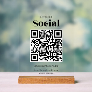 Obtenons le code QR social les médias sociaux pers