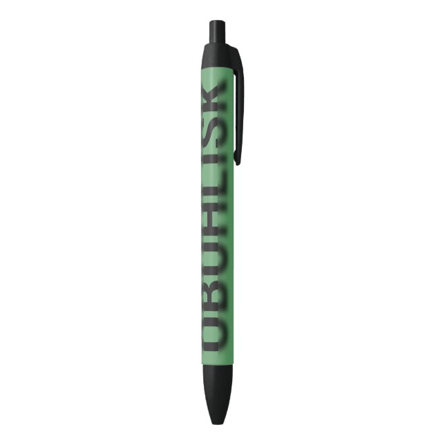 OBUHLISK Focus Blur GREEN Black Ink Pen (Bottom (Vertical))