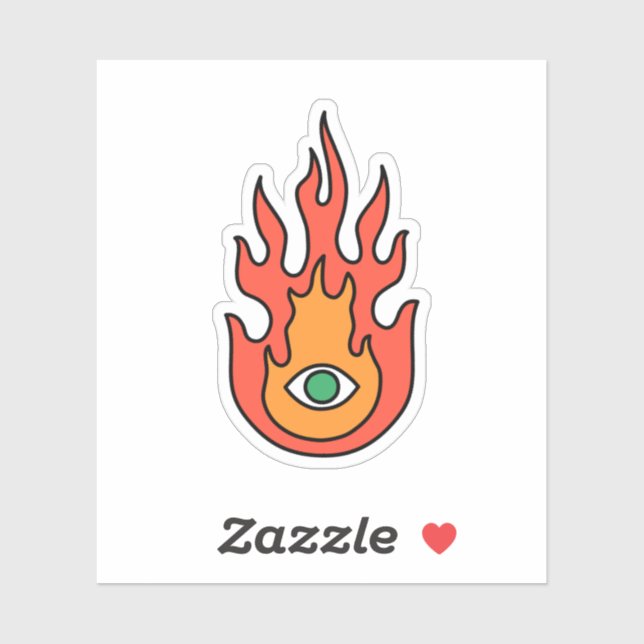 OBUHLISK Green Protection Evil Eye Fire (Sheet)