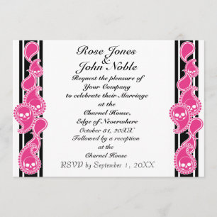 Obverse (Magenta) Wedding Invitation