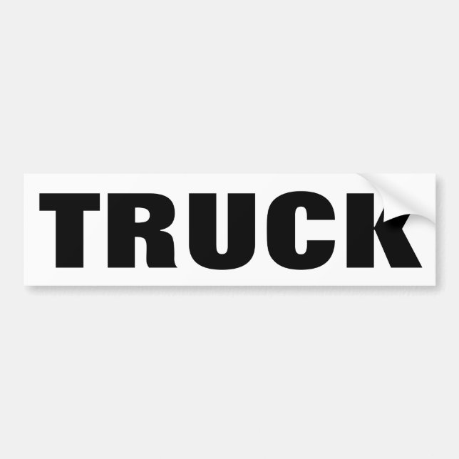 Obvious Truck Bumper Sticker (Front)