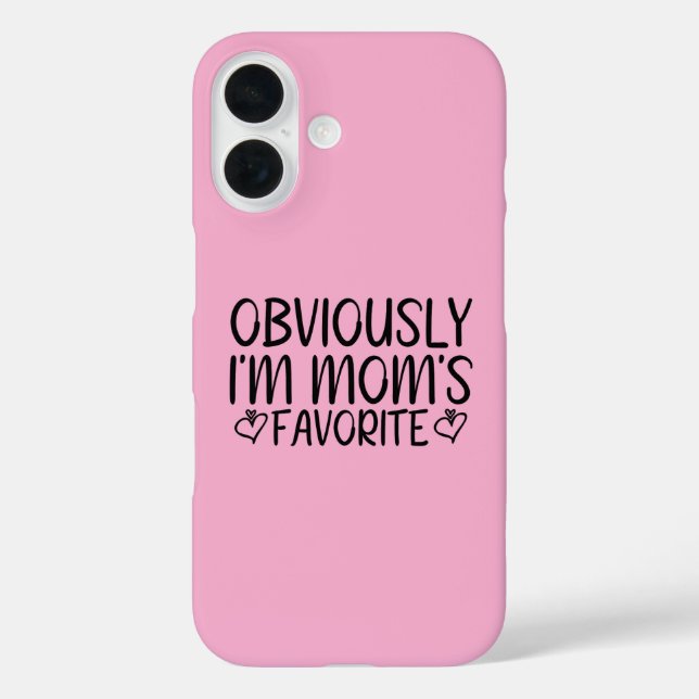Obviously i'm mom's favourite Case-Mate iPhone case (Back)