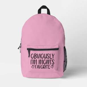 Obviously i'm mom's favourite printed backpack