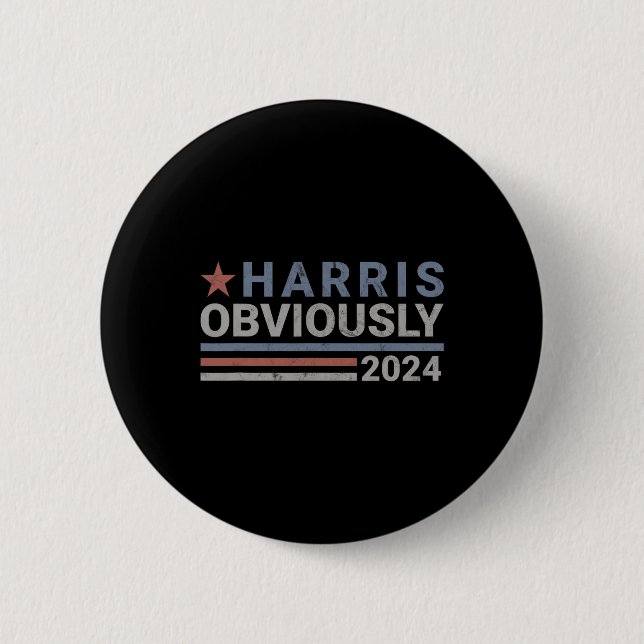 Obviously - Kamala 2024  2 Inch Round Button (Front)