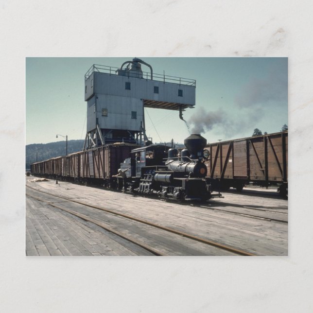 OBW 18 tonne Shay locomotive Postcard (Front)