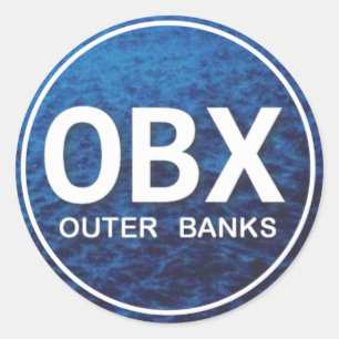 OBX Beach Tag Sticker