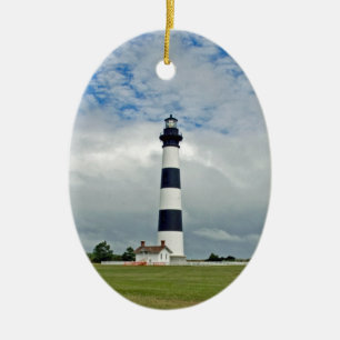 OBX Lighthouse Ceramic Ornament