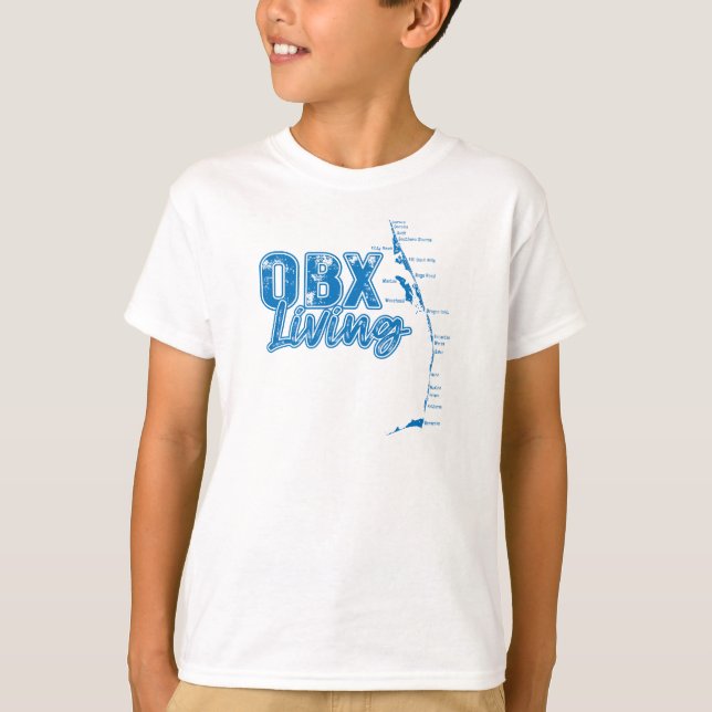 OBX Living Blue T-Shirt (Front)