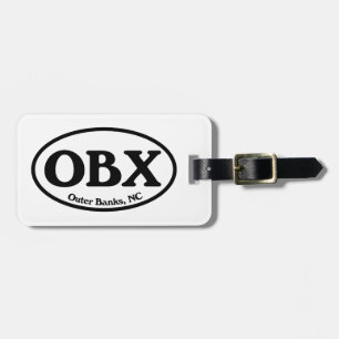 OBX Outer Banks Oval Luggage Tag