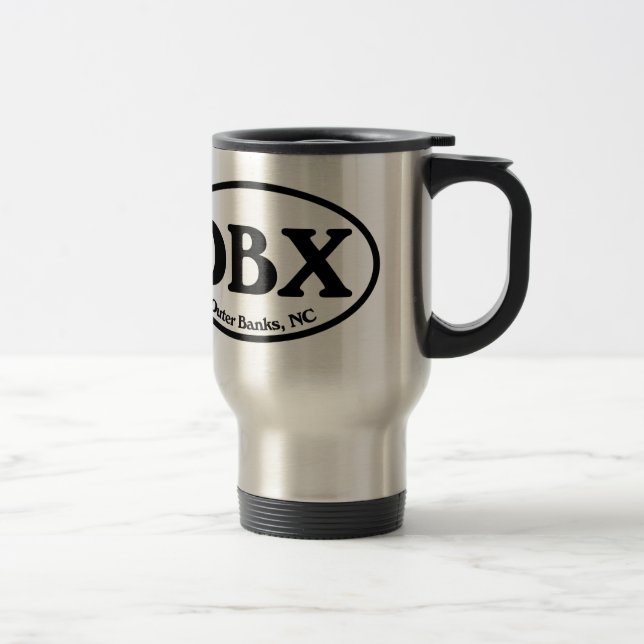 OBX Outer Banks Oval Travel Mug (Right)