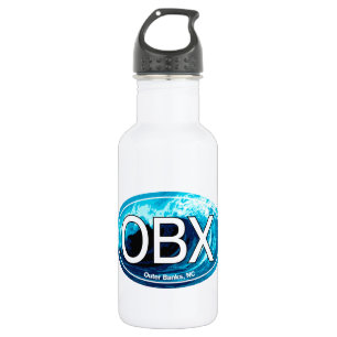 OBX Outer Banks Wave Oval 532 Ml Water Bottle
