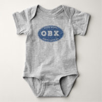 OBX oval distressed