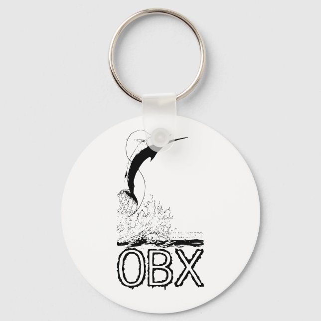 OBX Saltwater Sportfishing Keychain (Front)