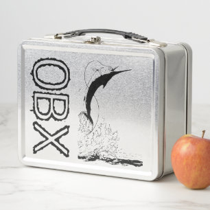 OBX Saltwater Sportfishing Metal Lunch Box