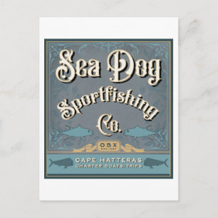 OBX Sea Dog Sportfishing Postcard
