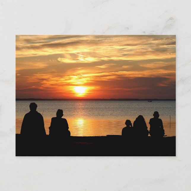 OBX Sunset Watch Postcard (Front)