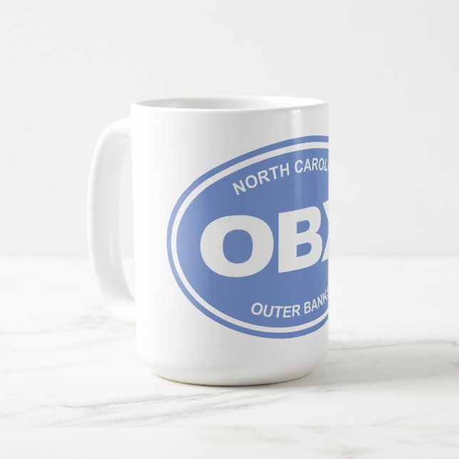 OBX (The Outer Banks) Coffee Mug (Front Left)