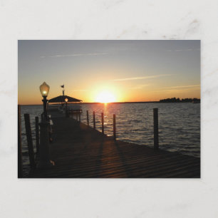 OC gazebo sunset Postcard