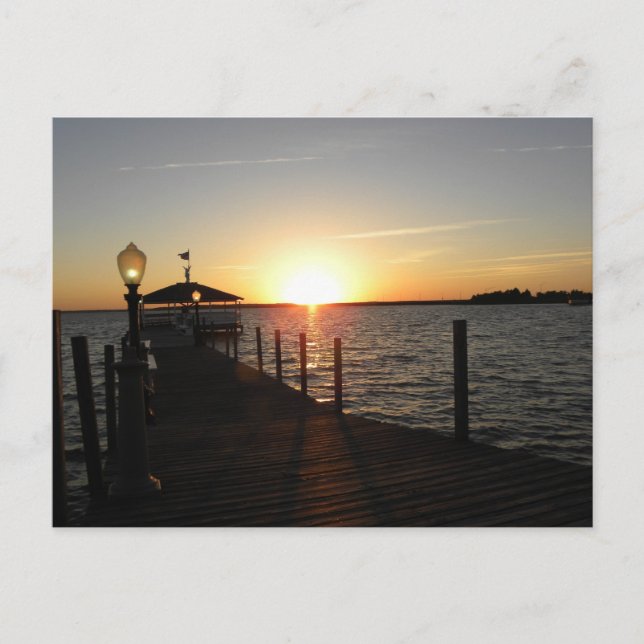 OC gazebo sunset Postcard (Front)