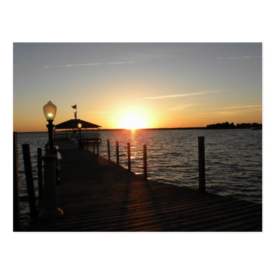 OC gazebo sunset Postcard