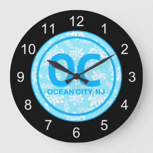 OC Ocean City NJ Blue Wall Clock