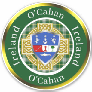 O'Cahan Irish Shield & Celtic Cross Personalized
