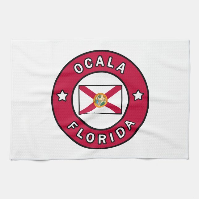 Ocala Florida Kitchen Towel (Horizontal)