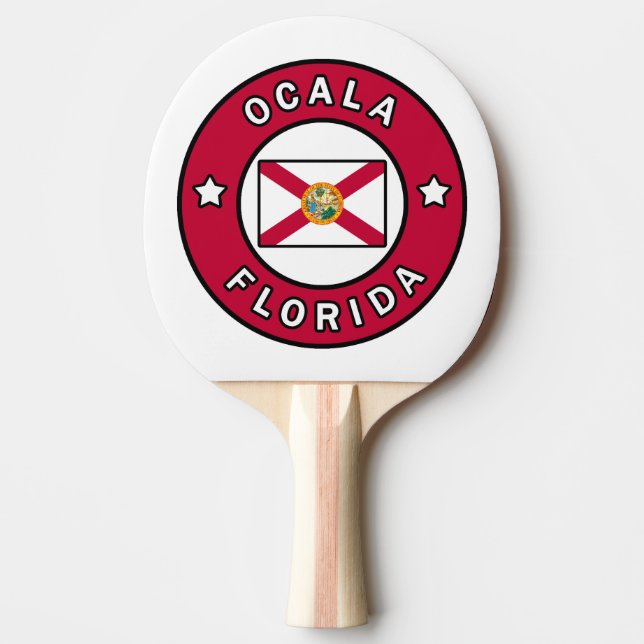 Ocala Florida Ping Pong Paddle (Front)